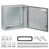 Obudowa hermetyczna rozdzielnica metalowa z płytą montażową 600x600x250mm IP65 natynkowa szara NEKU