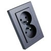 Gniazdo podwójne p/t grafit Vilma XP500 250V 16A / RP16-024GR