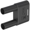 Stäubli 664012-21 SKS-4N-19 Connector Black, 4 mm Pin, Insulated, Brass