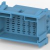 Plug, unequipped, 21 pole, straight, 3 rows, blue, 3-967630-1
