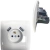 Gniazdo Elektryczne Pojedyncze z Uziemieniem 2x USB 5V 2A 230V 10A Białe