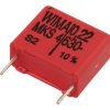 Kondensator; poliestrowy; MKT; 220nF; 630V DC/400V AC; MKS4; MKS4J032204F00KSSD; 10%; 8x15x18mm; 15mm; luzem; -55...+100°C; Wima