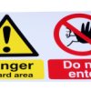 Tablica ostrzegawcza, kolor: Czarny/czerwony/biały/żółty, materiał PP Niebezpieczeństwo obszaru Znak