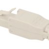 Wtyk; Keystone; 3886; RJ45 cat 6; nieekranowane; na przewód; zatrzaskowe; proste; biały; RoHS