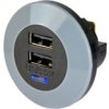 Ładowarka samochodowa Dual USB, wej: 32V dc, wyj: 5V dc, USB typ A, 3A