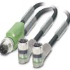 Kabel do czujników/elementów wykonawczych Phoenix Contact SAC-3P-M12Y/2X3,0-PUR/M 8FR-2L 1671441, złącze męskie M12, pro