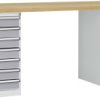 System banków komercyjnych COMBI, 2 obudowy model 3 z solidną płytą podstawy, szer. X gł. X wys. = 2000 x 700 x 840 mm M