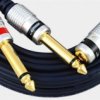 Kabel Audio Gn.Jack 3,5 Stereo /2X Wt.Jack 6,3 Mono Mk72 3M