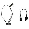 kabel do wentylatorów PC Alphacool Digital RGB LED Y-Kabel 3-fach mit JST-Stecker, schwarz 18601