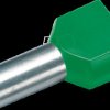 187744 Twin-Aderendhülse isoliert 2x16,0 mm²/14 mm, grün, 100er Pack
