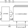 IC CMOS 8 × 10 Unbuffered Analog Switch Array with Dual/Single Supplies