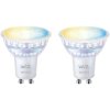 WiZ 8720169076709 LED GU10 Spotlights 4.7W Warm/Cool White 2 pieces