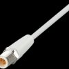 Sensor actuator cable, M12 cable plug, straight, A to open end, 5 pole, 2 m, mPPE, gray, 4 A, EVF089