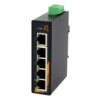 Przełącznik niezarządzalny Ethernet, porty RJ45: 5, Szyna DIN, ścienny, 100Mbit/s