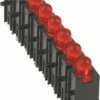 LED display, vertical, 2.2 V, red, 30 mcd, pitch 2.54 mm, LED number: 8, 2632.8121