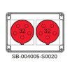 Rozdzielnica 2x5x32A INA=32A IP54 SB-004005-S0020-54