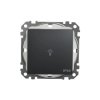 Przycisk światło IP44, czarny antracyt, Sedna Design i Elements SDD214132