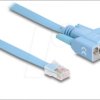 63353 RS-232 console cable, DB9 male > RJ45 male, 1 m, blue