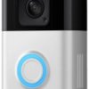 ring B09WZBVWL9 Wideodomofon IP Video Doorbell Plus WLAN Jednostka zewnętrzna nikiel (matowy), czarny