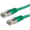 Patchcord S/FTP kat.6 PiMF kabel sieciowy LAN 2x RJ45 linka zielony 1,5m VALUE