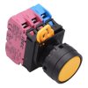 YW1B-A1E12Y Yellow 22mm Maintained Push Button Switch 1NO-2NC IP65 IDEC