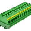 DIN Rail Mount 90Amp 600V 12 Position Screw Terminal Block Distribution Module