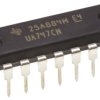 UA747CN Wzmacniacz operacyjny Texas Instruments Otwór przelotowy 2 PDIP 1 MHz 18V 14-pinowy