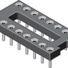 IC socket, 20 pole, pitch 2.54 mm (7.62 mm), brass/copper beryllium for DIL-IC, MP-ULP 20.3 STG 8U