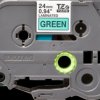 Labelling tape cartridge, 24 mm, tape green, font black, 8 m, TZE-751
