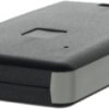 ABS remote control enclosure, (L x W x H) 71.5 x 39.3 x 11.5 mm, light gray/black (RAL 9004), 13121.23