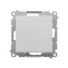 Simon 55 Przycisk pojedynczy zwierny bez piktogramu (moduł) 10 AX, 250 V~, szybkozłącza Aluminium mat TP1.01/143