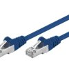 Patch cord F/UTP 5e linka CCA PVC niebieski 20m 26AWG 50863