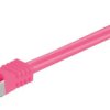 RJ45 patchkabel, CAT 6A S/FTP (PiMF), 500 MHz z CAT 7 kable surowym, Purpurowy - Długość kabla 2 m
