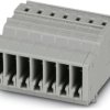 COMBI jack, spring balancer connection, 0.08-4.0 mm², 7 pole, 24 A, 6 kV, gray, 3041561