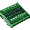Electronics-Salon DIN Rail Mount Clamp Diode Array Module Board, 16 1N5408 3A 1000V.