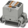 Distribution block, push-in connection, 0.2-6.0 mm², 7 pole, 32 A, 6 kV, gray, 3273724