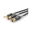 Sommer Cable HBA-3SC2-0300 3.5mm Jack to 2x RCA Audio Cable 3m Black