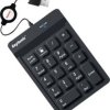 Klawiatura numeryczna Keysonic ACK-118 BK wykonana z silikonu