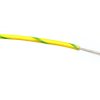 Przewód montażowy 0,75 mm2 Zielony/Żółty RS PRO PVC 18 AWG 1,5 kV AC dł. 100m 24/0,2 mm +85°C Norma wojskowa 61-12