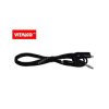 Przewód banan-krokodylek czarny NMP342 1,5m Vitalco