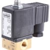Zawór elektromagnetyczny 24 V AC Burkert 3-drogowy G 1/8 cala żeńskie 1/8cal NC