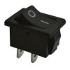 Przełącznik; klawiszowy (kołyskowy); MR2-110-C5-BB6NWC; ON-OFF; 1 tor; czarny; bez podświetlenia; bistabilny; konektory 4,8x0,8m