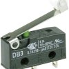Mikroprzełącznik DB3C-A1RC 250 V/AC 0.1 A 1 x wł/(wł) ZF chwilowy 1 szt.