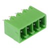 4-Way 3.5mm Vertical PCB Header Closed Ends Green 10A 300V