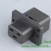 Adapter gniazdo C19 na wtyk C20 na panel wkręcany