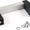 Handle, straight, PA/aluminum, (L x W x H) 96 x 13 x 42 mm, black, 1427GBC
