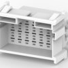 Plug, unequipped, 21 pole, straight, 3 rows, natural, 2-967630-1