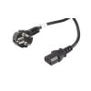 Kabel zasilający CEE7/7 - IEC320 C13 10m VDE czarny - Lanberg CA-C13C-11CC-0100-BK