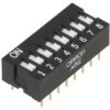 Przełącznik Dip-Switch Ilość Sekcji 8 On-Off 0,025A/24Vdc A6e-8101-N