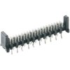 Pin header, 10 pole, pitch 1.27 mm, straight, black, MICS-D 10